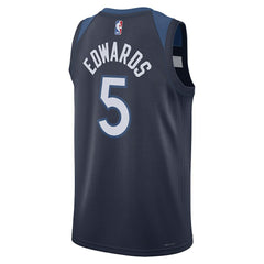 Nike - Anthony Edwards Minnesota Timberwolves Unisex Swingman Jersey - Icon Edition - Navy