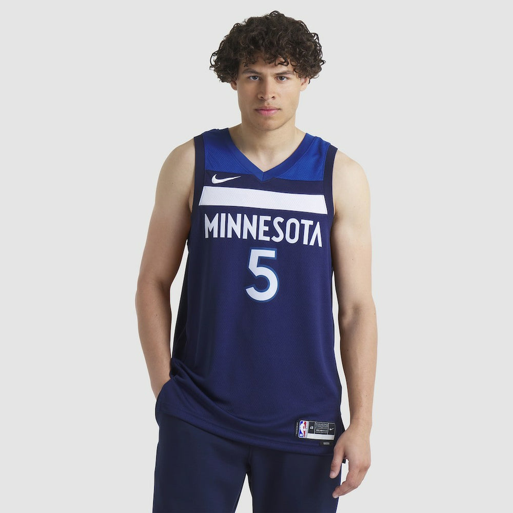 Nike - Anthony Edwards Minnesota Timberwolves Unisex Swingman Jersey - Icon Edition - Navy