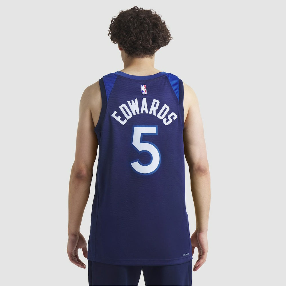 Nike - Anthony Edwards Minnesota Timberwolves Unisex Swingman Jersey - Icon Edition - Navy