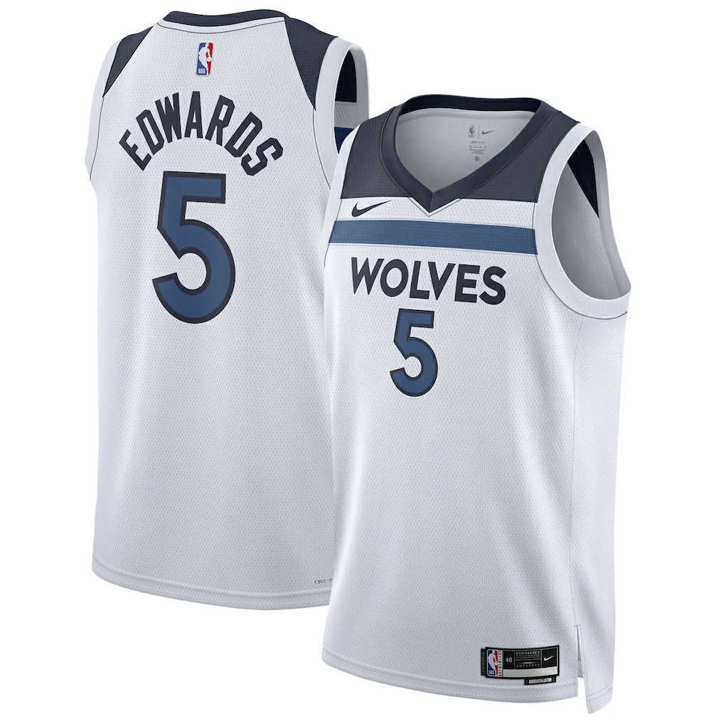 Anthony Edwards Minnesota Timberwolves Unisex Swingman Jersey - Association Edition - White | NBA Jerseys