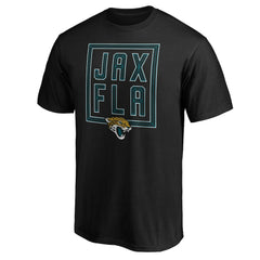 Jacksonville Jaguars Hometown Collection Initial Outline T-Shirt Black - NFL