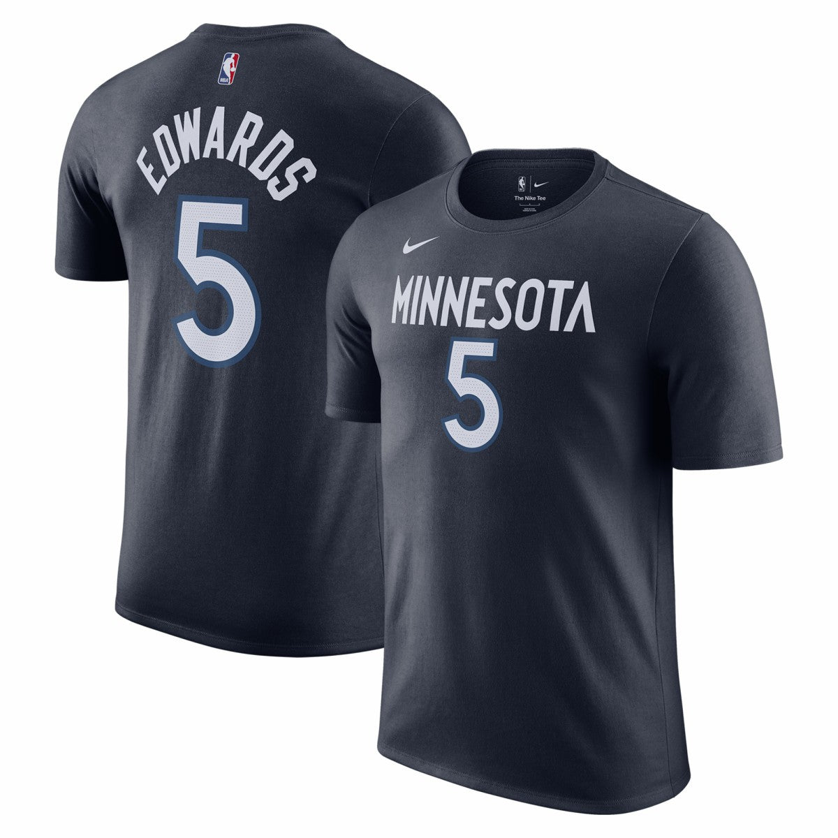 Nike - Anthony Edwards Minnesota Timberwolves Icon 2022/23 Name & Number T-Shirt - Navy