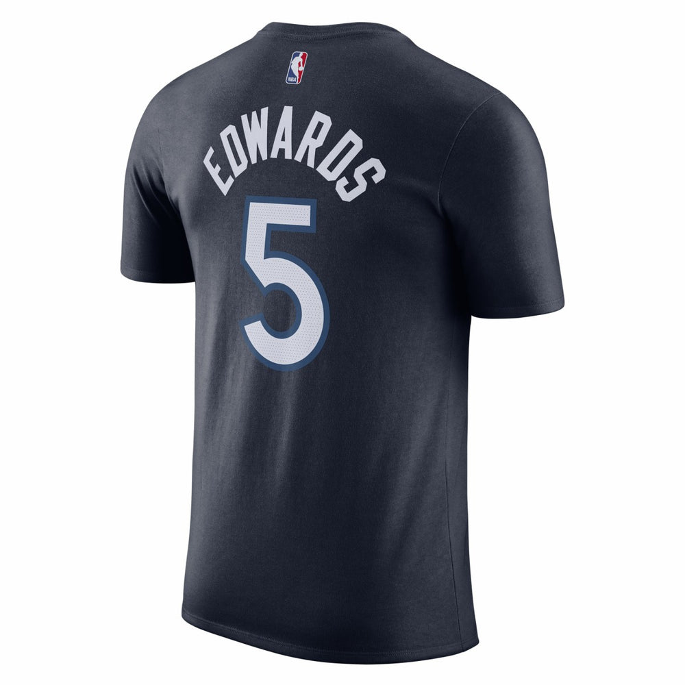 Nike - Anthony Edwards Minnesota Timberwolves Icon 2022/23 Name & Number T-Shirt - Navy