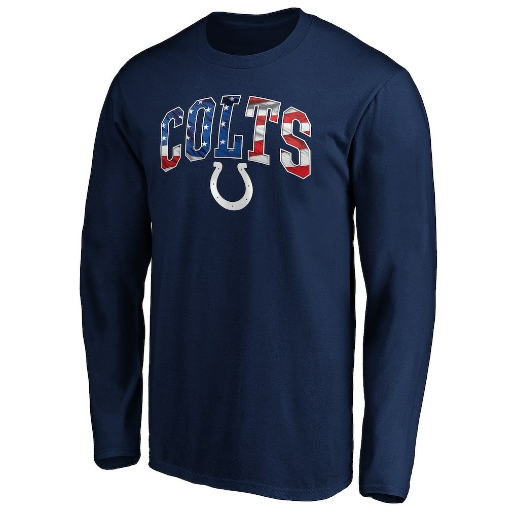 Indianapolis Colts Banner Wave Long Sleeve T-Shirt Navy - NFL