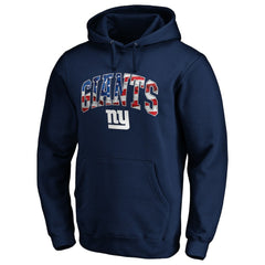 New York Giants Banner Wave Pullover Hoodie Navy - NFL