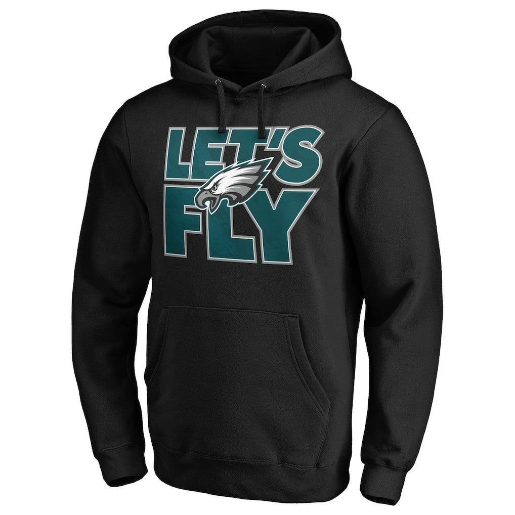 Philadelphia Eagles Hometown Collection Let's Fly Pullover Hoodie Black - NFL