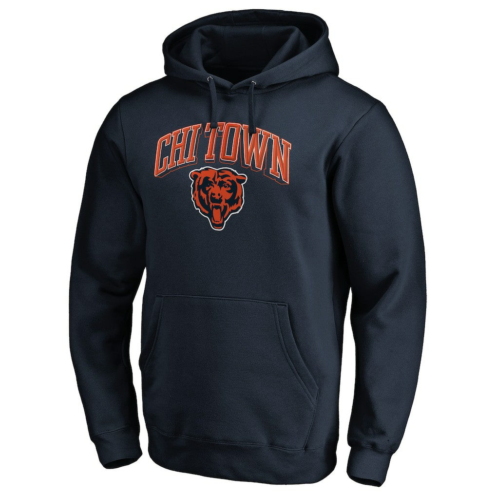 Chicago Bears Hometown Collection Chi Town Pullover Hoodie Navy - NFL