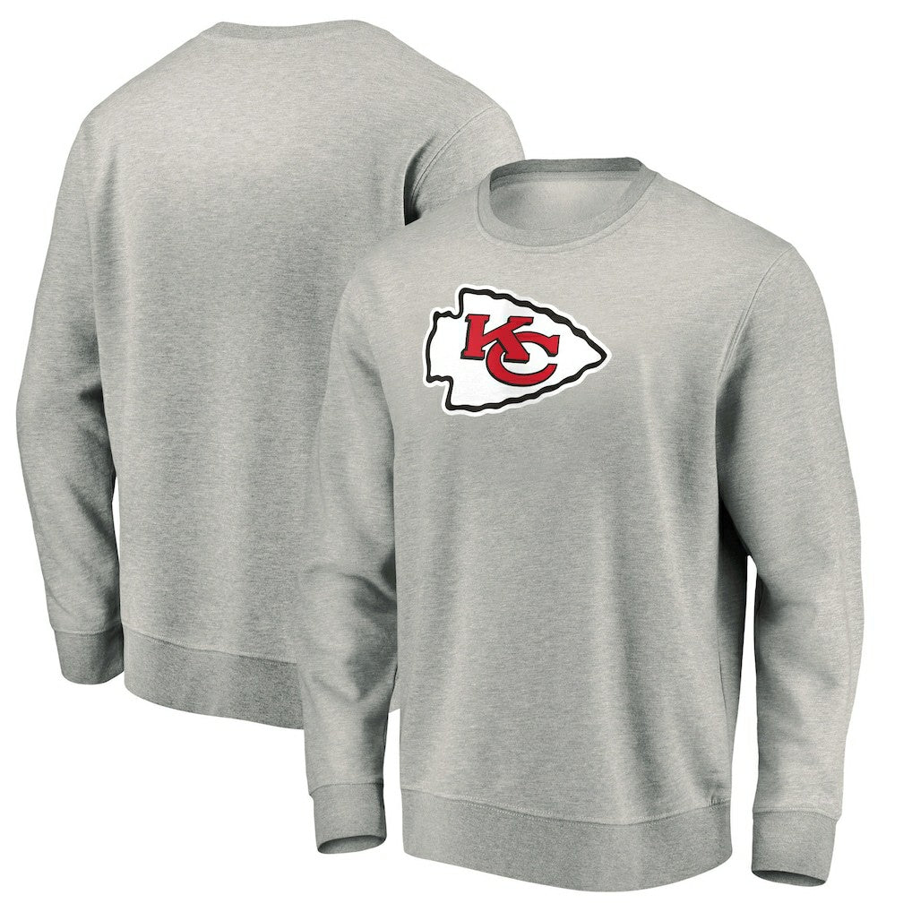 Kansas City Chiefs Pullover Sweatshirt Gray - NFL
