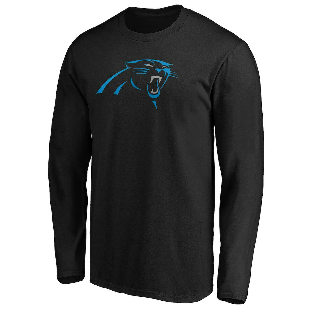 Carolina Panthers Primary Logo Long Sleeve T-Shirt Black - NFL