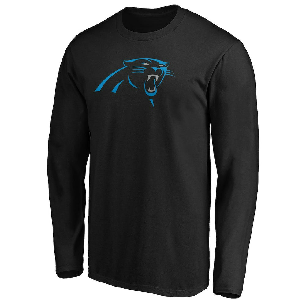Carolina Panthers Primary Logo Long Sleeve T-Shirt Black - NFL