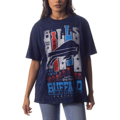 Buffalo Bills The Wild Collective Unisex Tour Band T-Shirt Navy - NFL