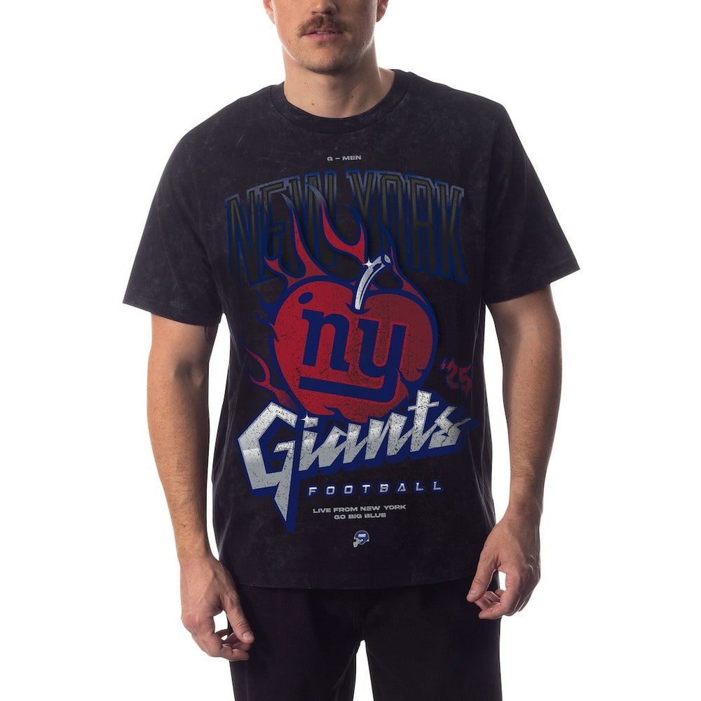 New York Giants The Wild Collective Unisex Tour Band T-Shirt Black - NFL