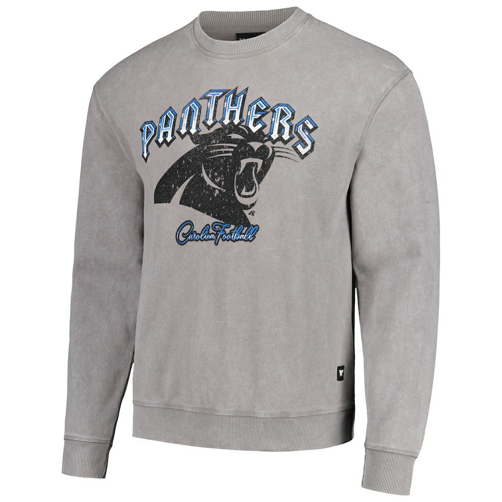 Carolina Panthers The Wild Collective Unisex Distressed Pullover Sweatshirt Gray - NFL