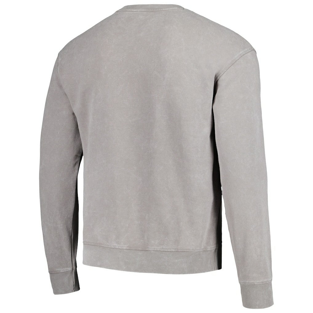 Miami Dolphins The Wild Collective Unisex Distressed Pullover Sweatshirt Gray - NFL