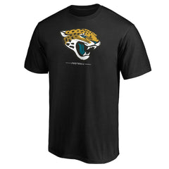 Jacksonville Jaguars Team Lockup T-Shirt Black - NFL