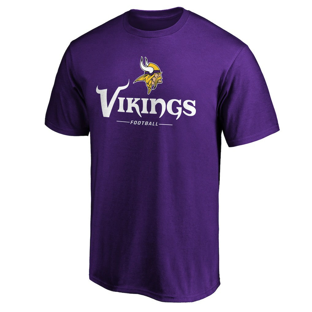 Minnesota Vikings Team Lockup T-Shirt Purple - NFL