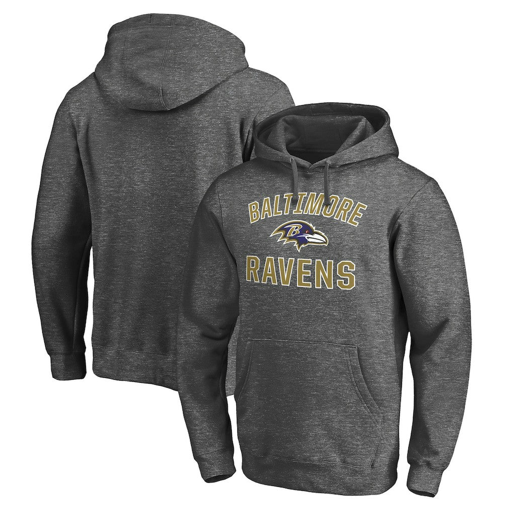 Baltimore Ravens Victory Arch Pullover Hoodie Charcoal - NFL
