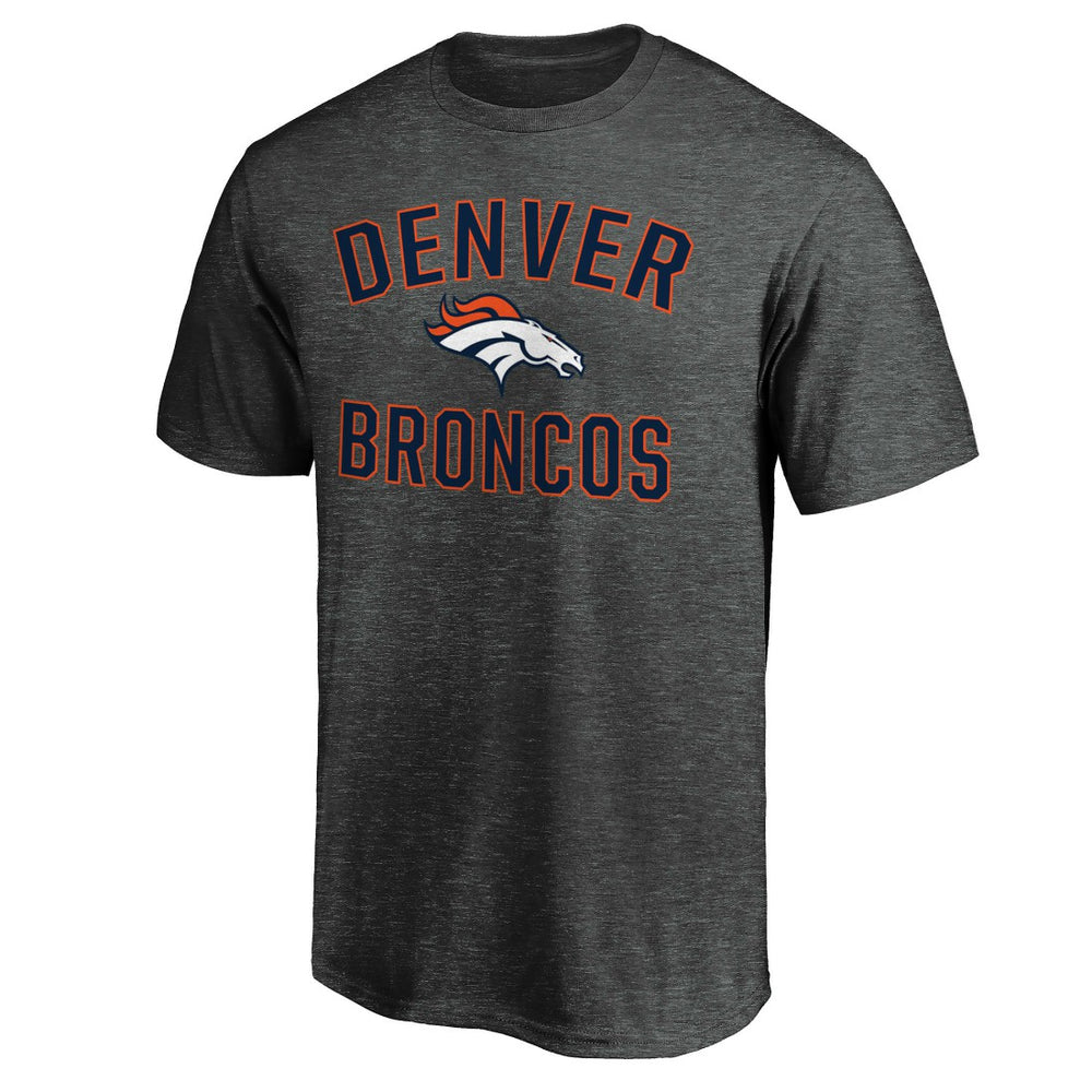 Denver Broncos Victory Arch T-Shirt Heather Charcoal - Fanatics