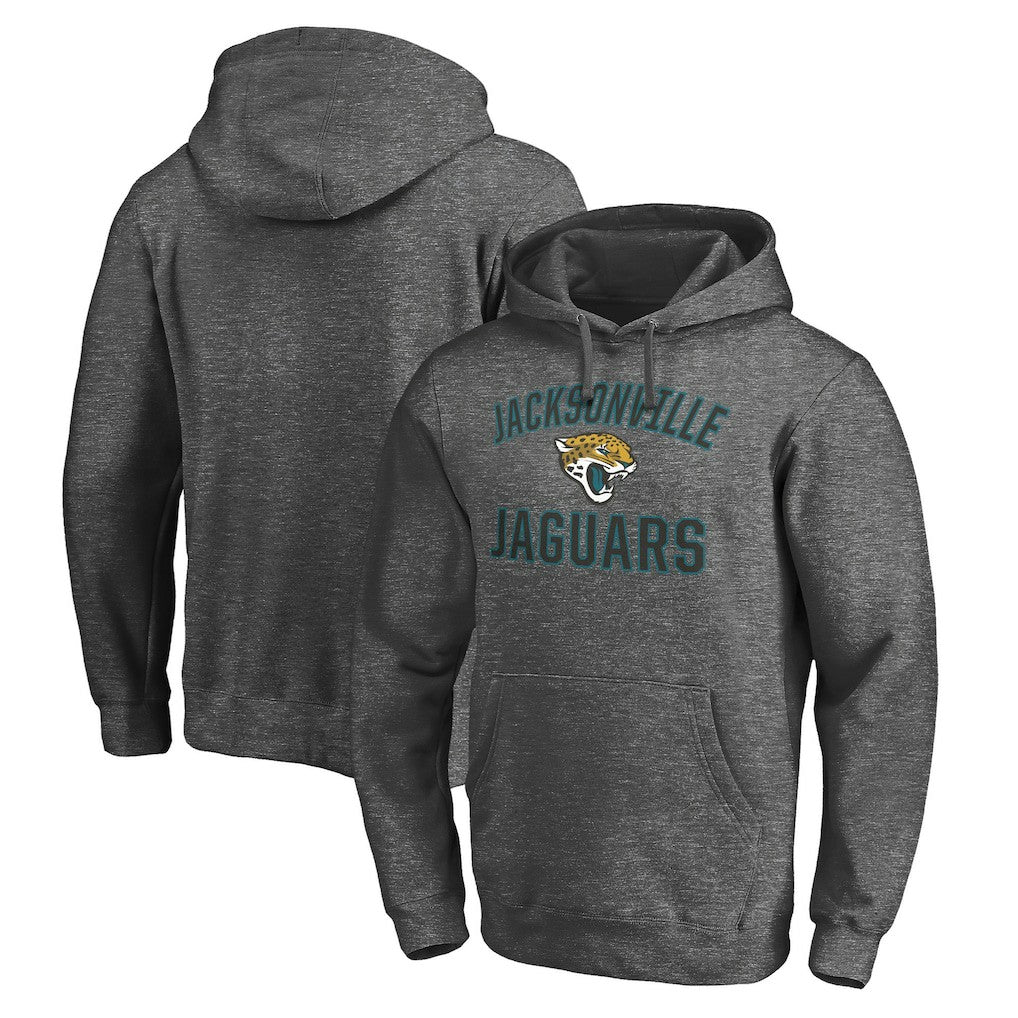 Jacksonville Jaguars Victory Arch Pullover Hoodie Charcoal - NFL
