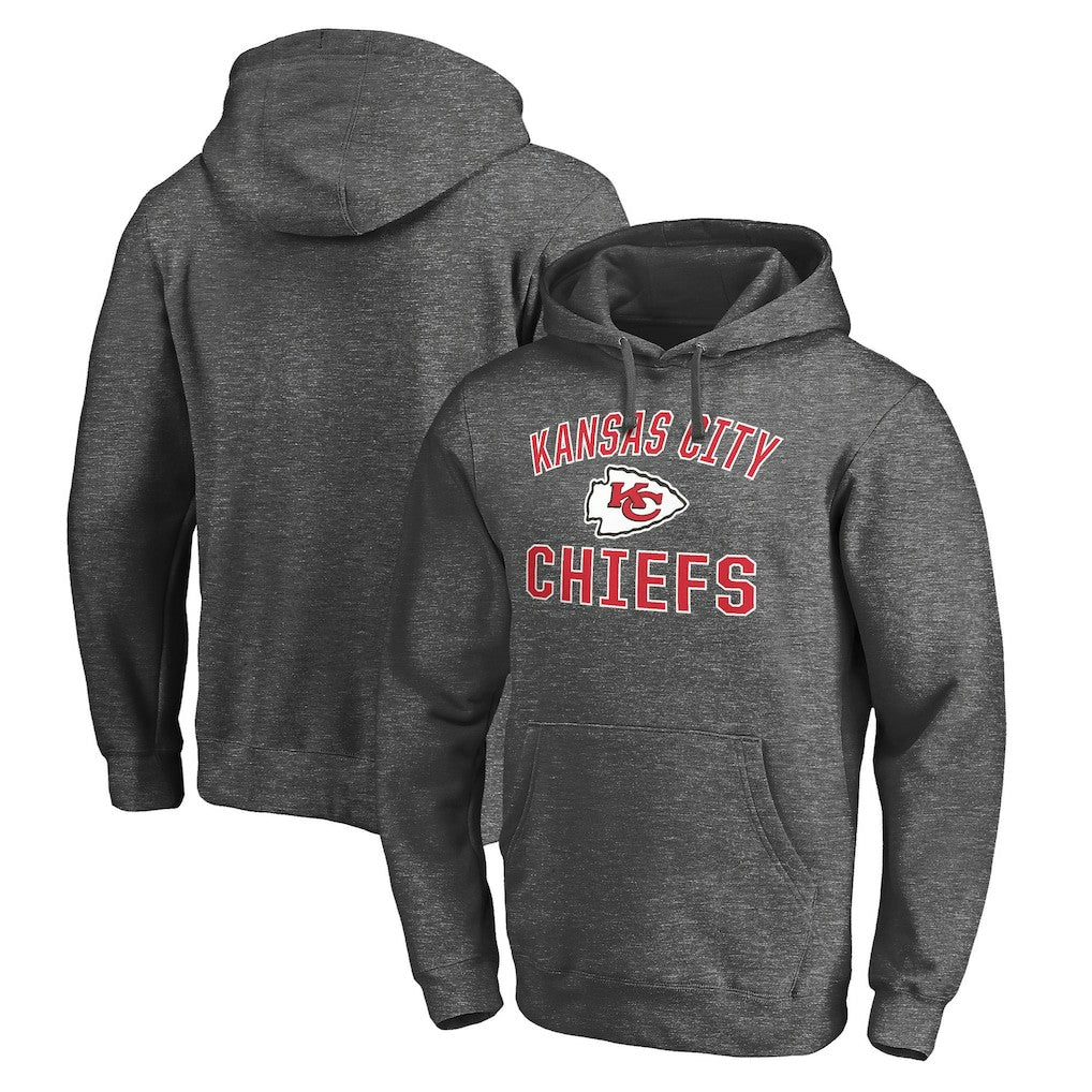 Kansas City Chiefs Victory Arch Pullover Hoodie Charcoal - NFL