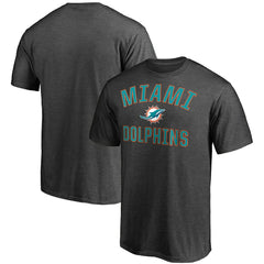 Miami Dolphins Victory Arch T-Shirt Heather Charcoal - Fanatics