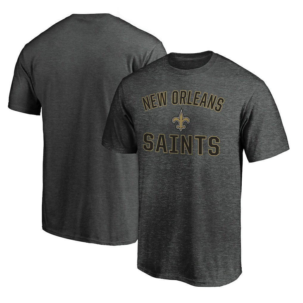 New Orleans Saints Victory Arch T-Shirt Heather Charcoal - Fanatics