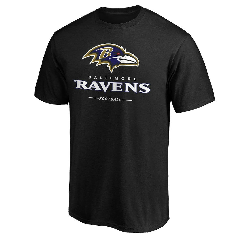 Baltimore Ravens Team Lockup T-Shirt Black - NFL