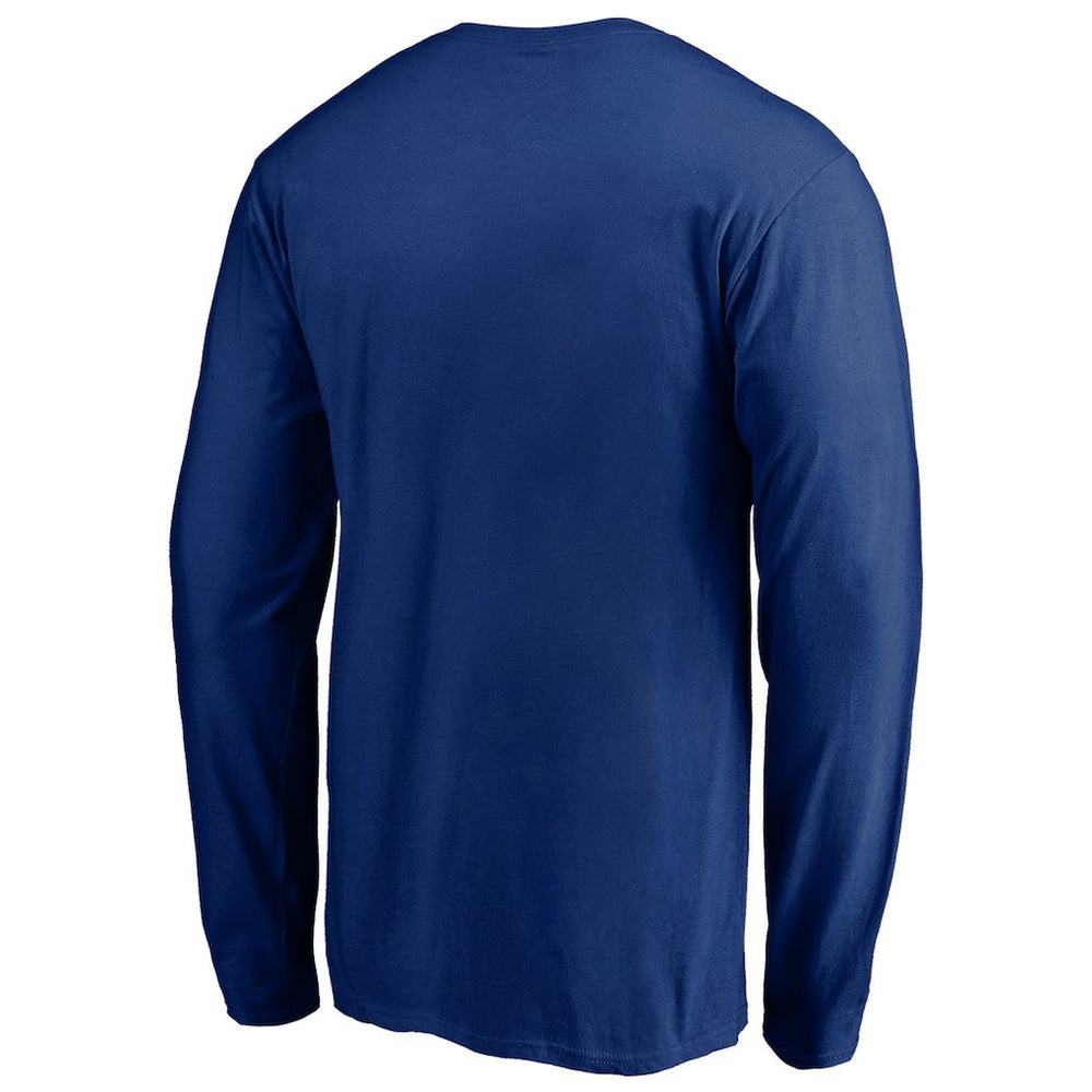New York Giants On Side Stripe Long Sleeve T-Shirt Royal - NFL