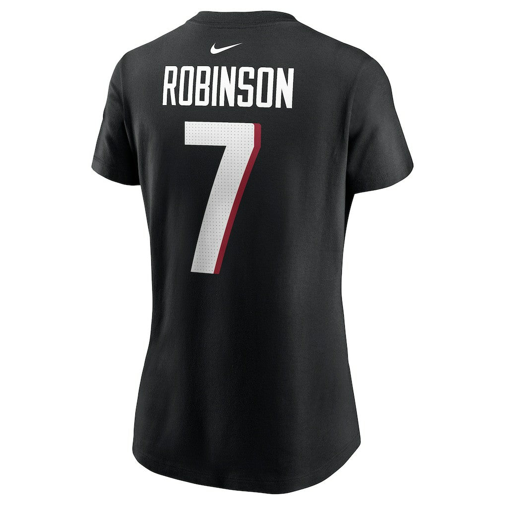 Bijan Robinson Atlanta Falcons Women's Player Name & Number T-Shirt Black - Nike