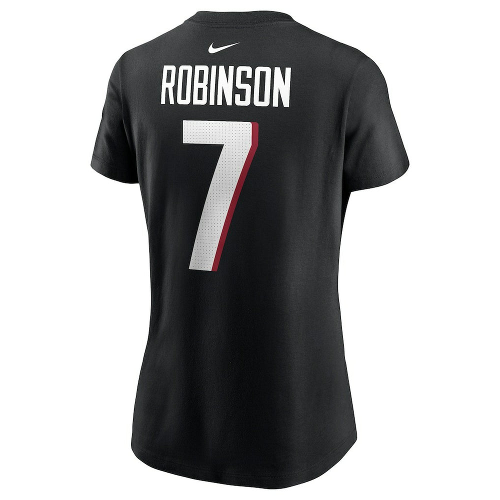 Bijan Robinson Atlanta Falcons Women's Player Name & Number T-Shirt Black - Nike