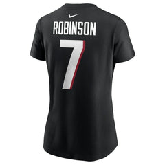 Bijan Robinson Atlanta Falcons Women's Player Name & Number T-Shirt Black - Nike