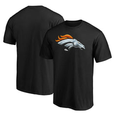 Denver Broncos Midnight Mascot Team Logo T-Shirt Black - NFL