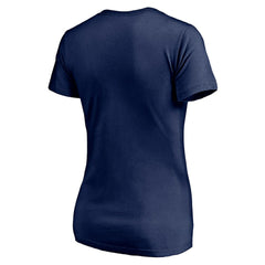 New England Patriots Women's Live For It V-Neck T-Shirt Navy - NFL