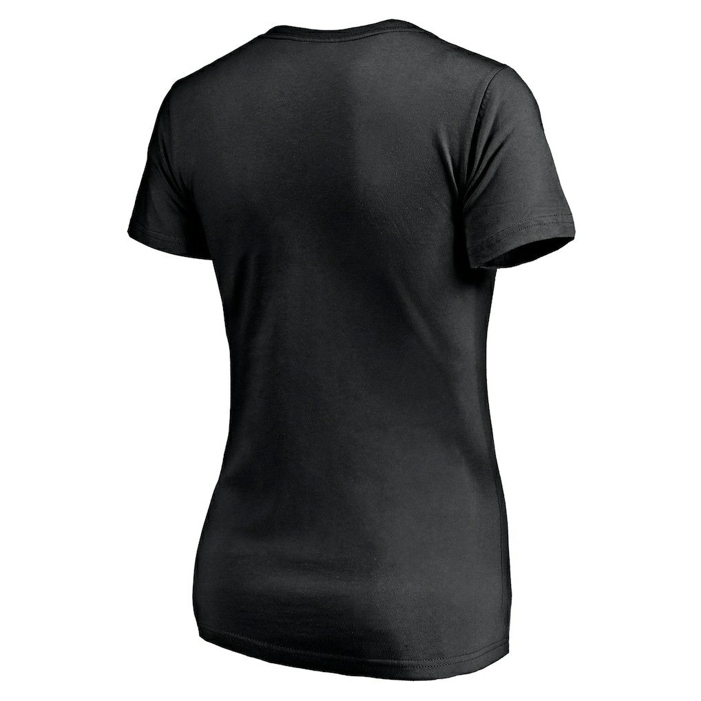 Las Vegas Raiders Women's Hometown Collection 1st Down V-Neck T-Shirt Black - NFL