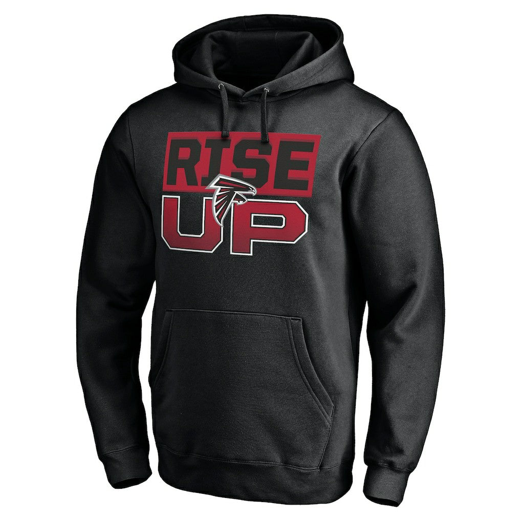Atlanta Falcons Hometown Collection Sweep Pullover Hoodie Black - NFL