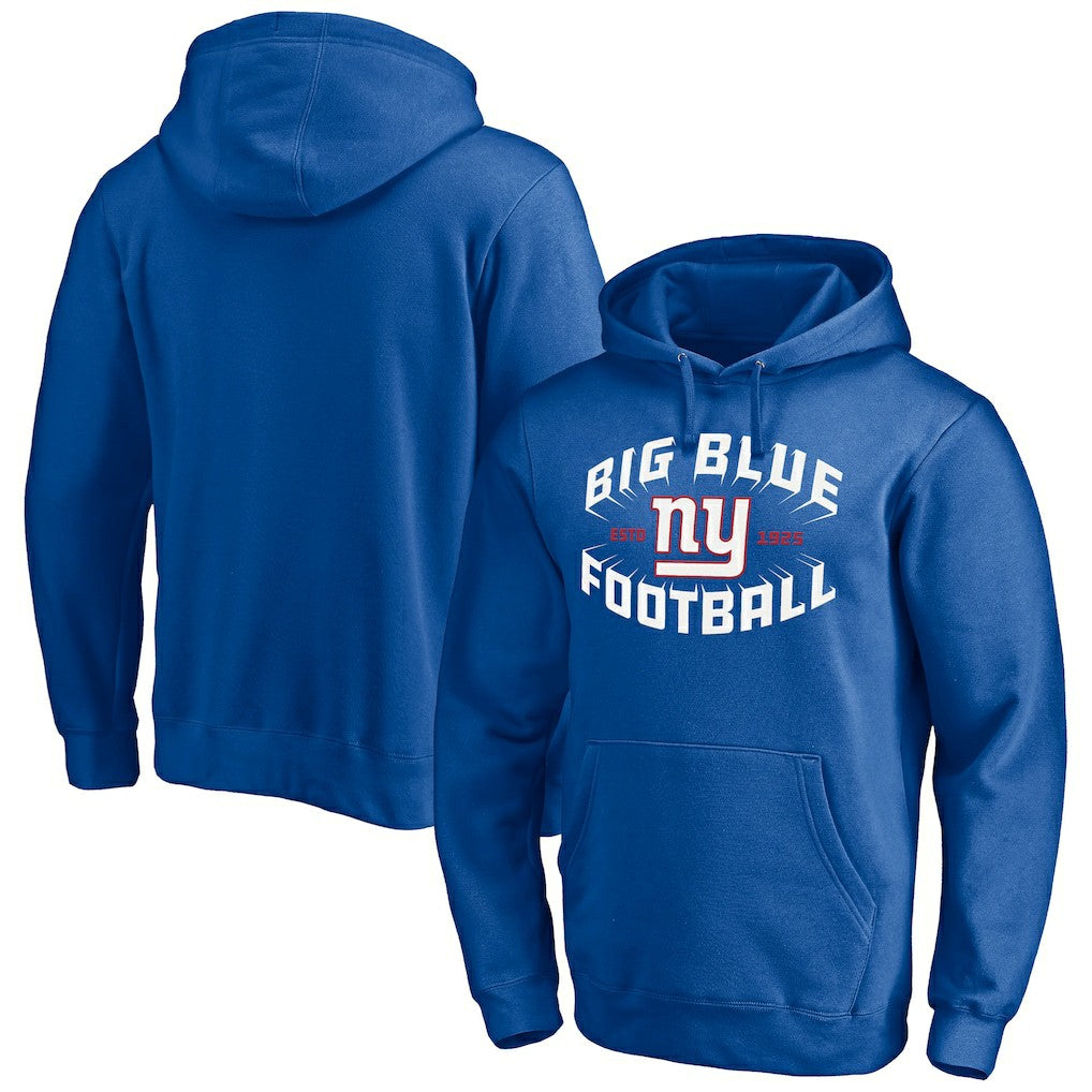 New York Giants Hometown Collection Sweep Pullover Hoodie Royal - NFL