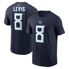 Will Levis Tennessee Titans Player Name & Number T-Shirt Navy - Nike