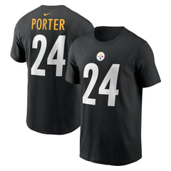 Joey Porter Jr. Pittsburgh Steelers Player Name & Number T-Shirt Black - Nike