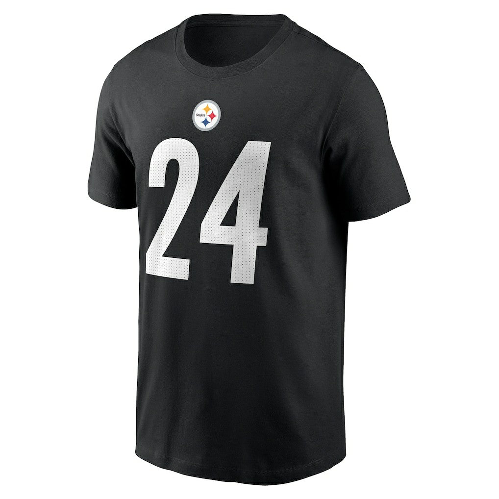 Joey Porter Jr. Pittsburgh Steelers Player Name & Number T-Shirt Black - Nike