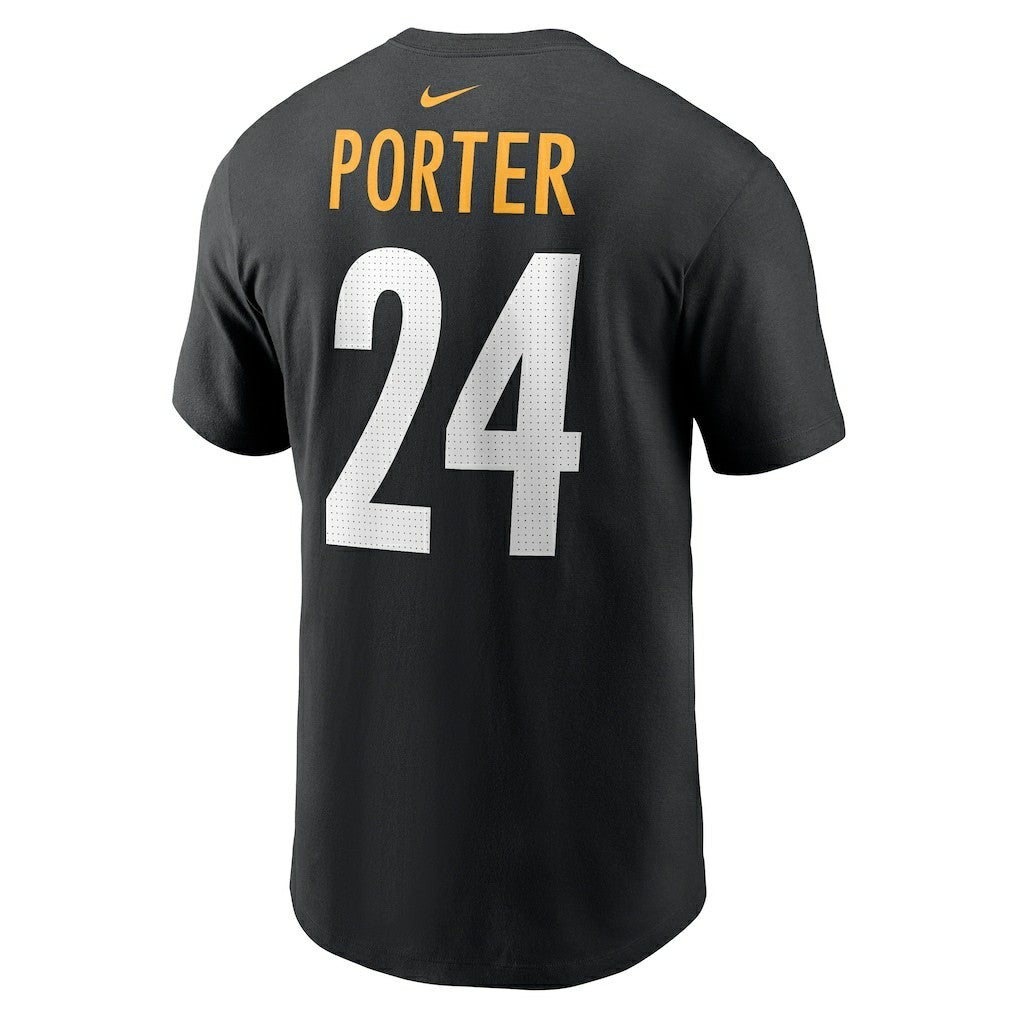 Joey Porter Jr. Pittsburgh Steelers Player Name & Number T-Shirt Black - Nike