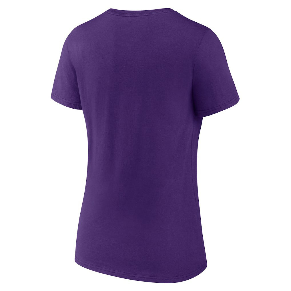 Minnesota Vikings Women's Hometown Collection Defend The North V-Neck T-Shirt Purple - NFL