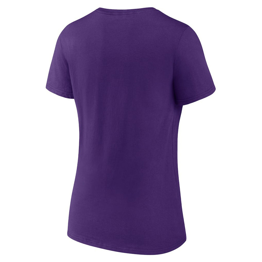 Minnesota Vikings Women's Hometown Collection Defend The North V-Neck T-Shirt Purple - NFL