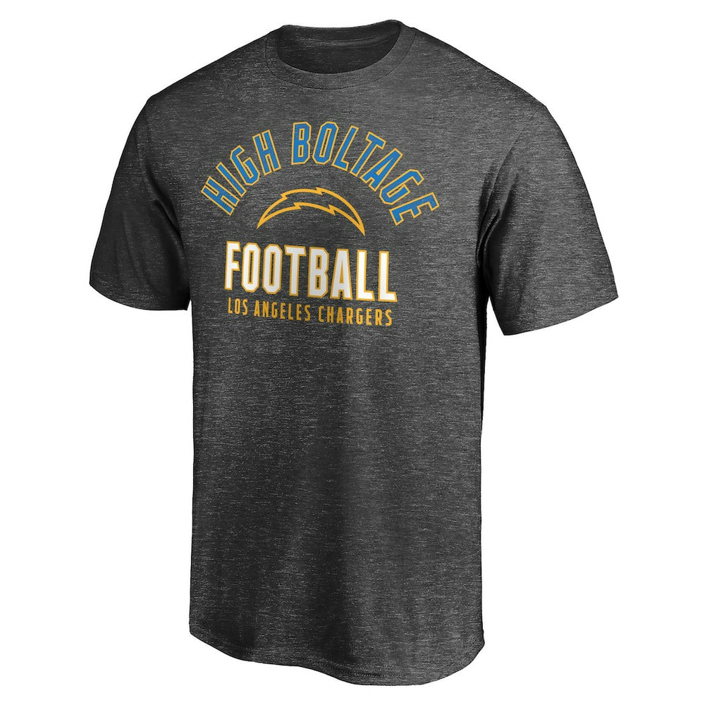 Los Angeles Chargers Nickname Arc T-Shirt Charcoal - NFL