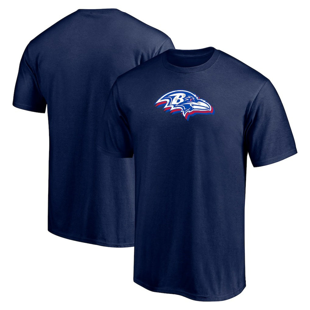 Baltimore Ravens Red White and Team T-Shirt Navy - NFL