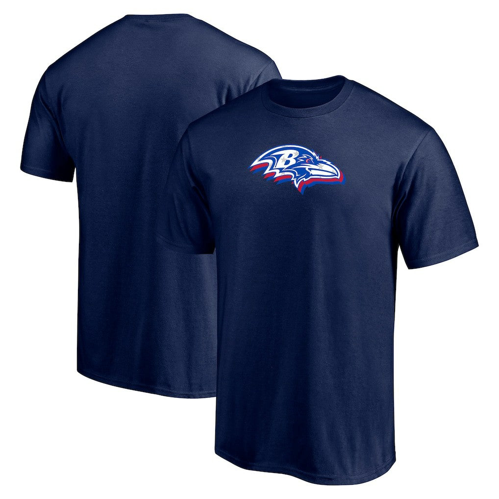 Baltimore Ravens Red White and Team T-Shirt Navy - NFL