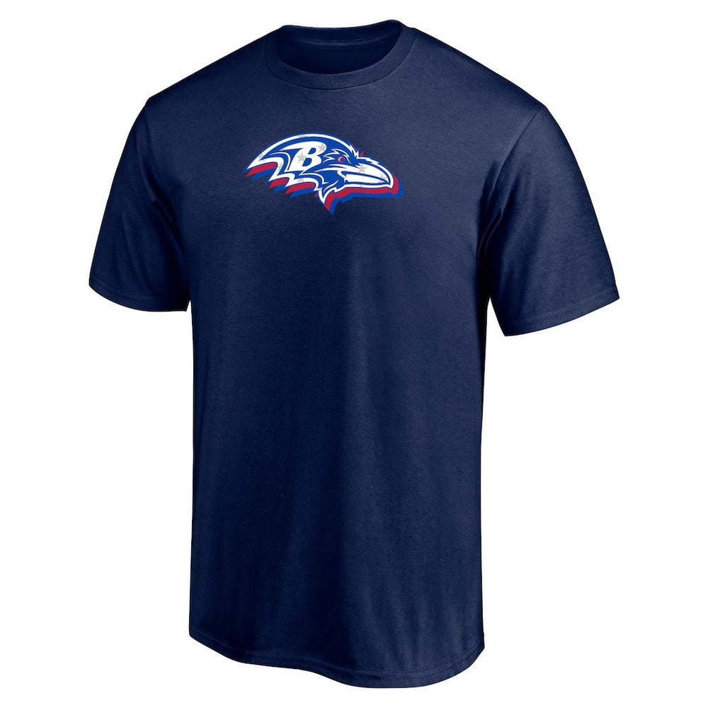 Baltimore Ravens Red White and Team T-Shirt Navy - NFL