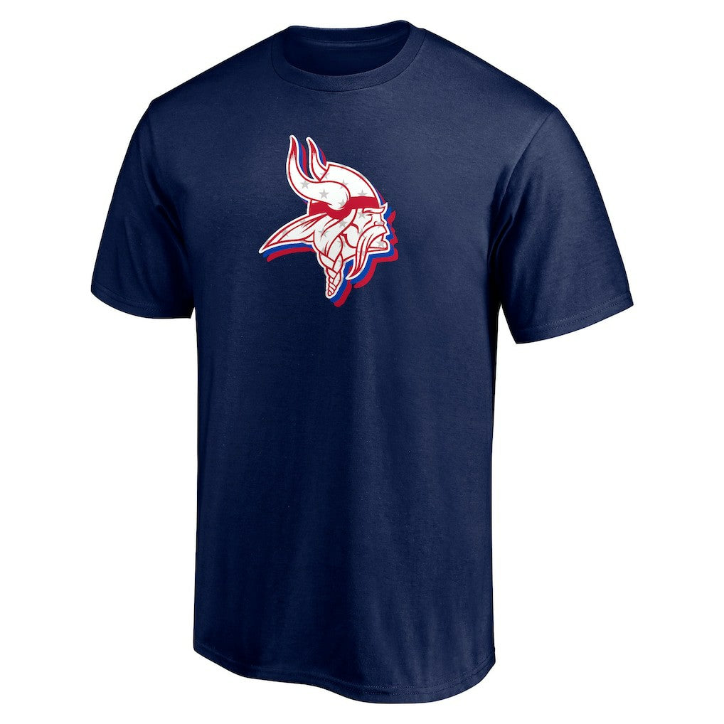 Minnesota Vikings Red White and Team T-Shirt Navy - NFL