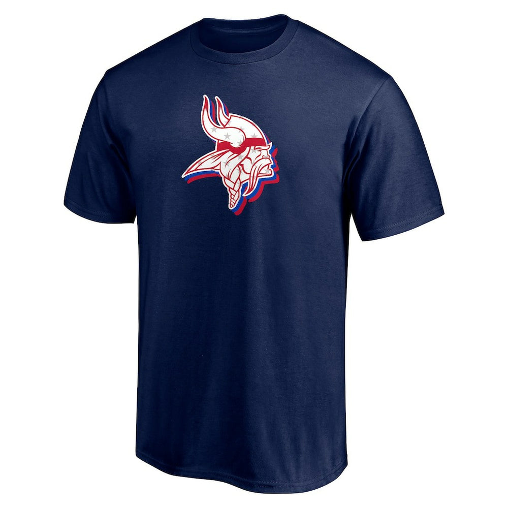 Minnesota Vikings Red White and Team T-Shirt Navy - NFL