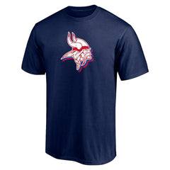 Minnesota Vikings Red White and Team T-Shirt Navy - NFL