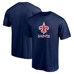 New Orleans Saints Red White and Team T-Shirt Navy - NFL